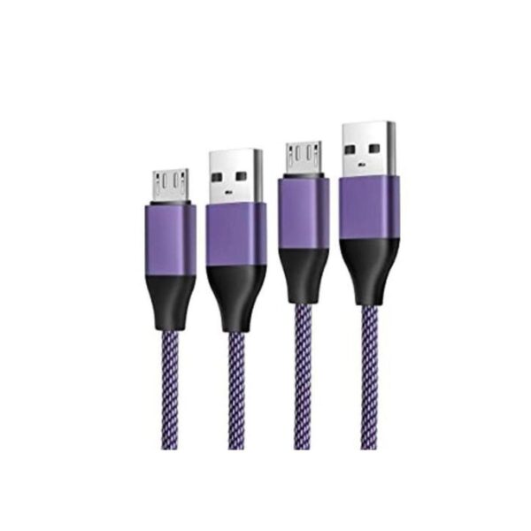 2 cables de carga micro de 6.6 pies de repuesto para_1