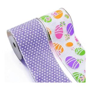 2 cintas de huevos de Pascua 2.5 pulgadas x 5 yardas_1