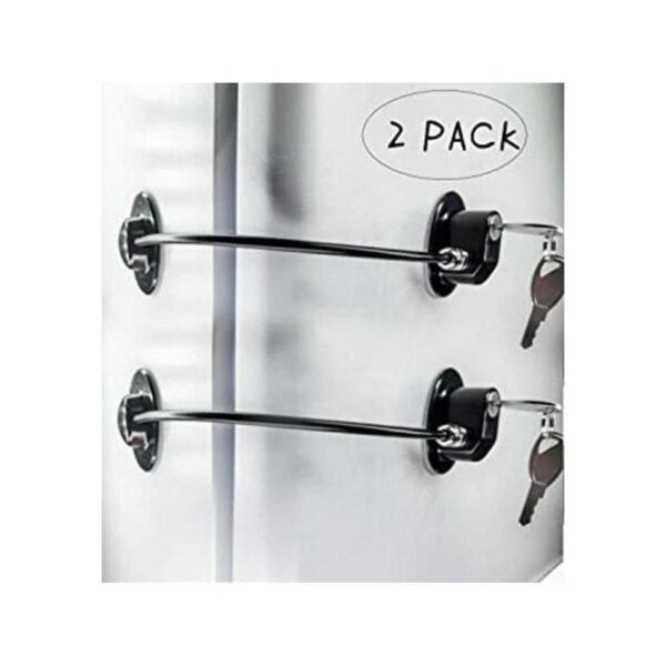 2 cerraduras para puertas de refrigerador cerraduras de