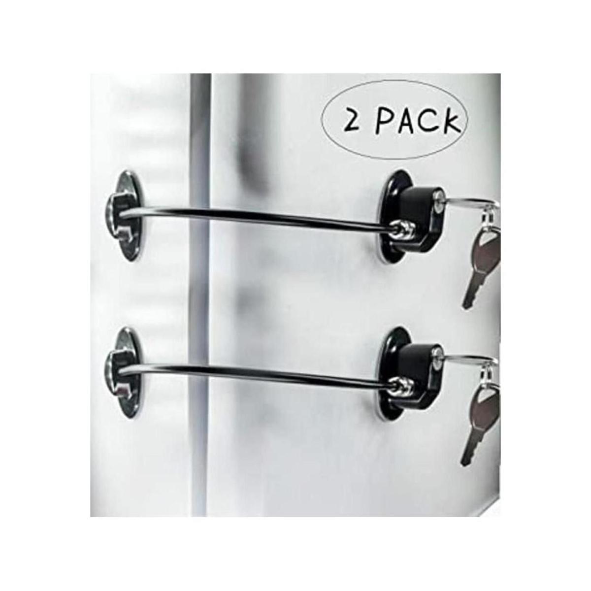 2 cerraduras para puertas de refrigerador cerraduras de