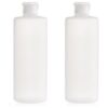 2 frascos vacíos rellenables de plástico transparente con_1