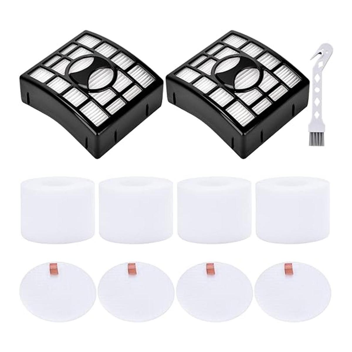 2 filtros HEPA 4 de espuma y fieltro para Shark Rotator