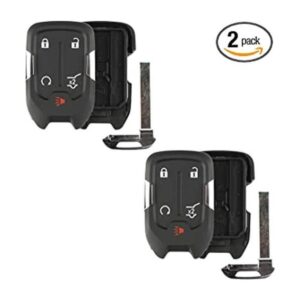 2 fundas para llave sin llave para GMC Chevrolet HYQ1AA_1