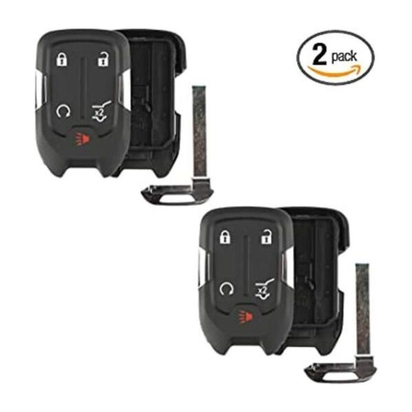 2 fundas para llave sin llave para GMC Chevrolet HYQ1AA_1