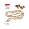 2 guirnaldas de cuentas de madera de Navidad de 86_1