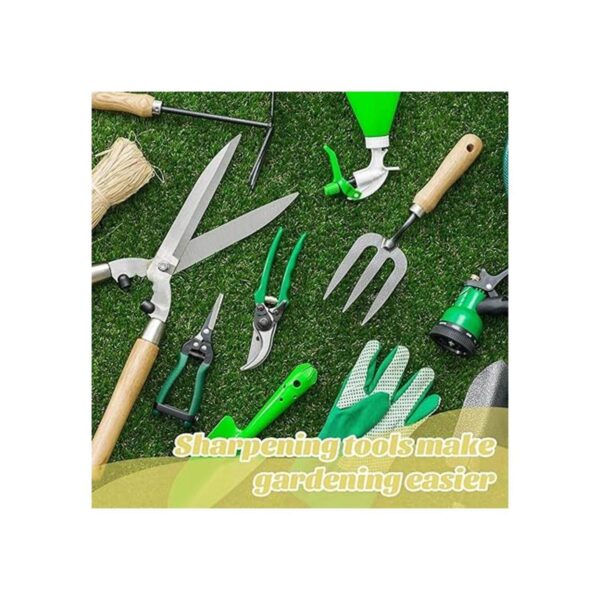 2 herramientas de afilar para jardín afilador con