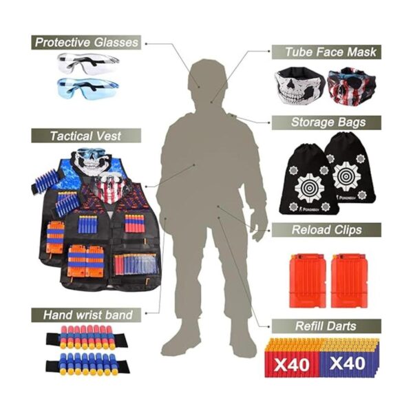 2 juegos de chaleco táctico Exsport 2 chaquetas tácticas