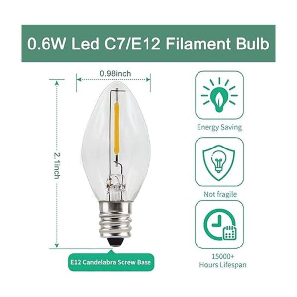 2 juegos de cables de accesorios con una bombilla LED_2