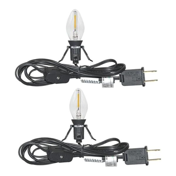 2 juegos de cables de accesorios con una bombilla LED_1