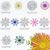 2 juegos de troqueles de corte de flores y hojas de flores