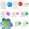 2 juegos de troqueles de corte de flores y hojas de flores