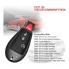 2 llaves de repuesto FOBIK para Dodge Ram 1500 2500 3500_2