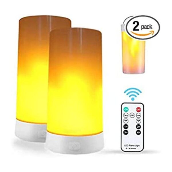 2 luces LED de llama luz de efecto de llama recargable_1