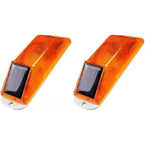 2 luces de tráfico solares estroboscópicas de advertencia_1