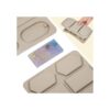 2 moldes de cera de silicona rectángulo cera resina moldes