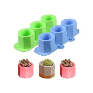 2 moldes de silicona para macetas de flores plantas