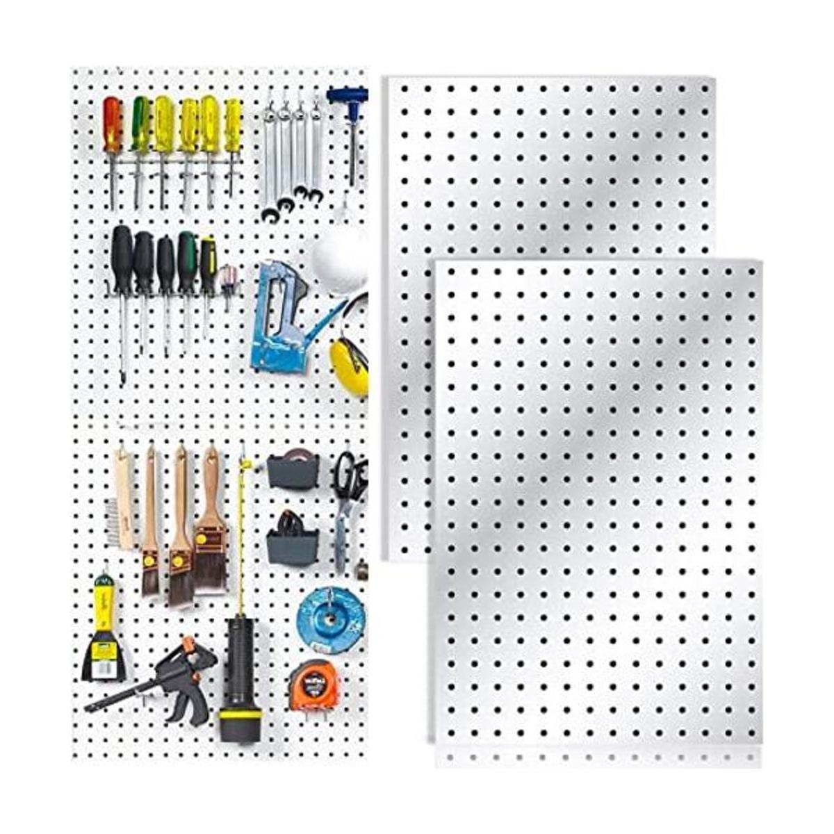 2 paneles de pared de metal Sistema organizador de pared