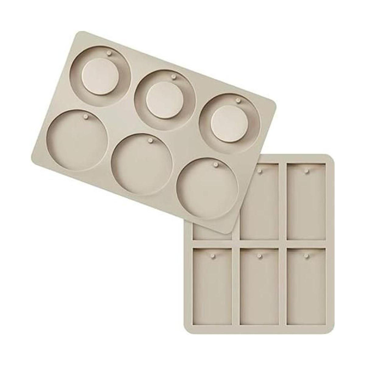 2 moldes de silicona para moldes de cera llavero molde