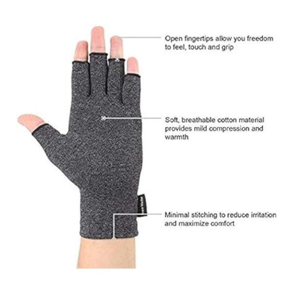 2 pares de guantes de compresión de artritis para alivio_2