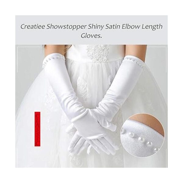 2 pares de guantes largos de princesa para niñas pequeñas_3