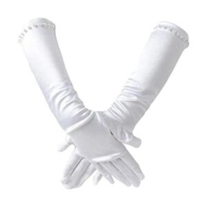 2 pares de guantes largos de princesa para niñas pequeñas_1