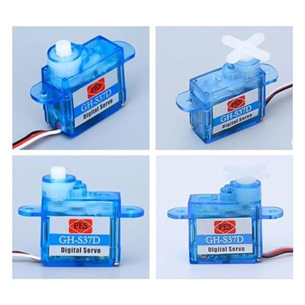 2 piezas GHS37D 0.13 oz mini servo digital súper ligero_4