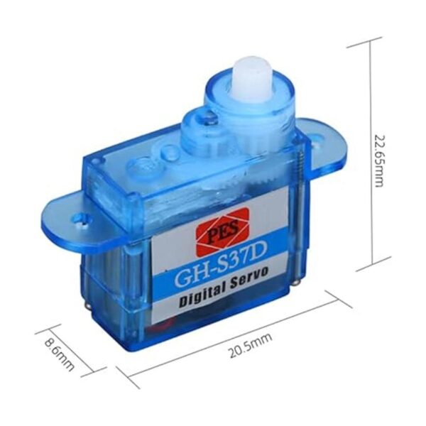 2 piezas GHS37D 0.13 oz mini servo digital súper ligero_2