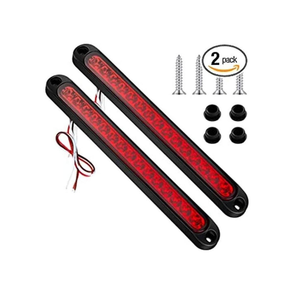 2 piezas de 10 pulgadas 15 luces LED traseras para