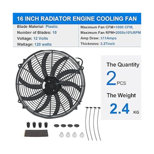 2 piezas de 16 pulgadas de ventilador delgado universal_2
