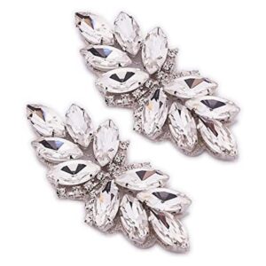 2 piezas de apliques de cristal de diamantes de imitación_1
