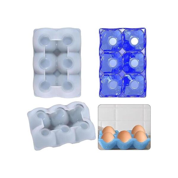 2 piezas de 6 tazas de soporte de huevos de resina de_3
