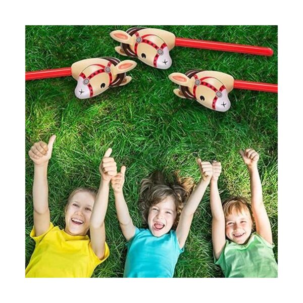 2 piezas de caballo inflable Caballo inflable de cabeza_5