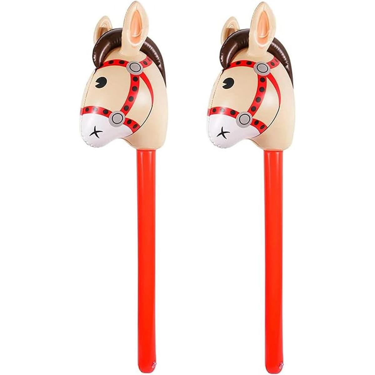 2 piezas de caballo inflable Caballo inflable de cabeza