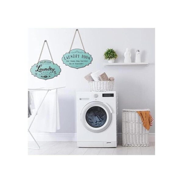 2 piezas de decoración de cuarto de servicio letreros