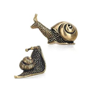 2 piezas de decoración de caracol al aire libre estanque