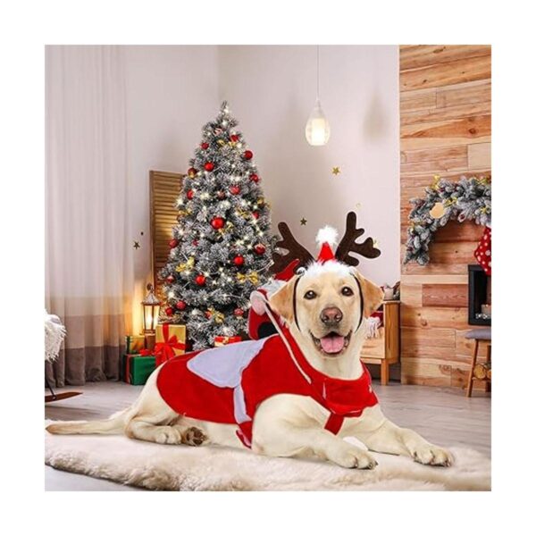 2 piezas de disfraz de Navidad para perro Papá Noel