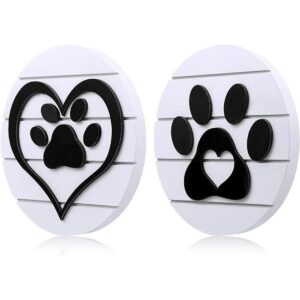 2 piezas de letrero de madera para mascotas decoración de