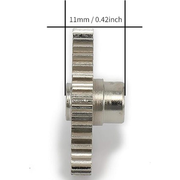 2 piezas de metal acero diff engranaje principal 38T motor_3