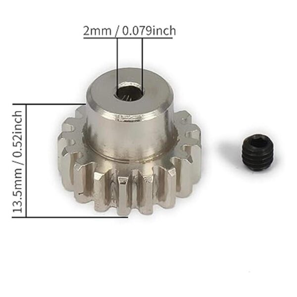 2 piezas de metal acero diff engranaje principal 38T motor_4