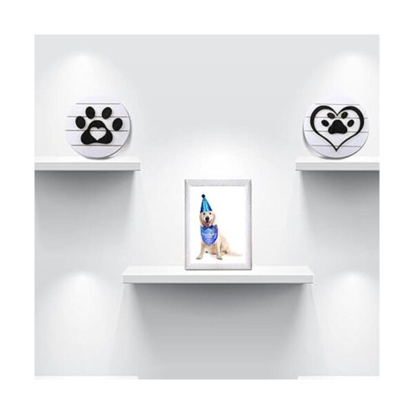 2 piezas de letrero de madera para mascotas decoración de