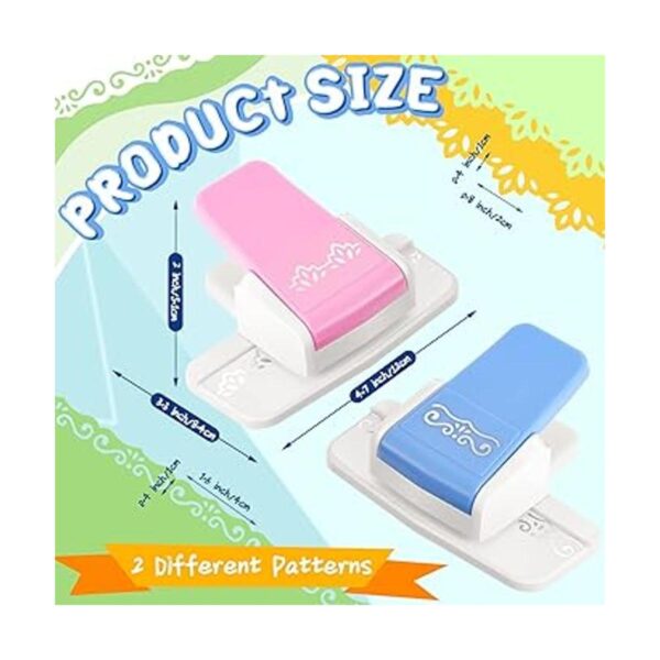 2 piezas de perforaciones de papel para manualidades
