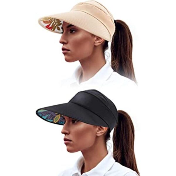 2 piezas de sombrero de visera de ala ancha para la playa_1