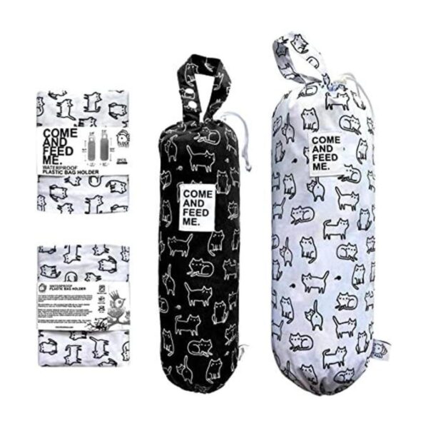 2 piezas impermeable plástico bolsa de basura titular de_1