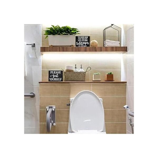 2 piezas divertidas de decoración de baño de granja You_2
