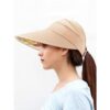 2 piezas de sombrero de visera de ala ancha para la playa_3