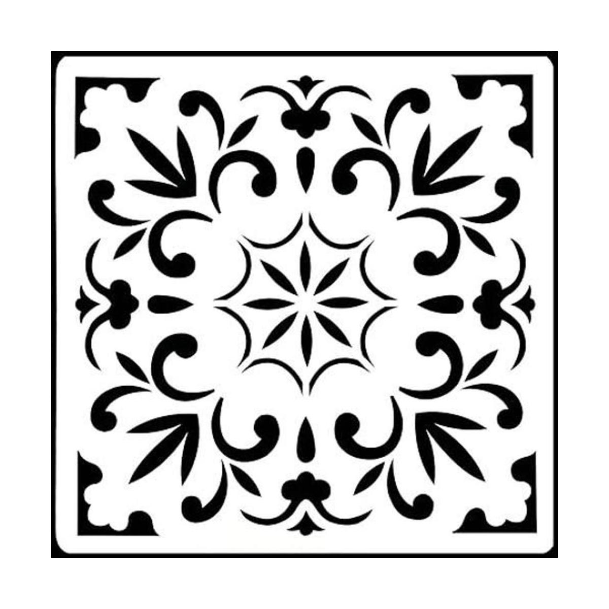 2 plantillas de pintura de mandala grande de 12 x 12