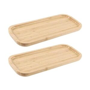 2 platillos rectangulares de bambú de 5 x 12 pulgadas_1