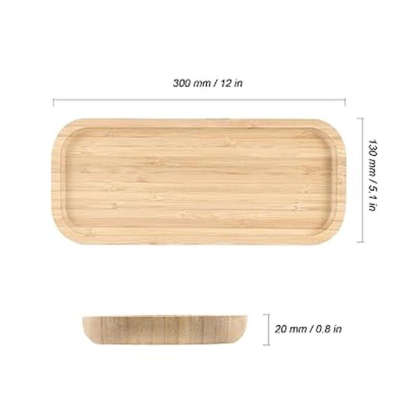 2 platillos rectangulares de bambú de 5 x 12 pulgadas_2