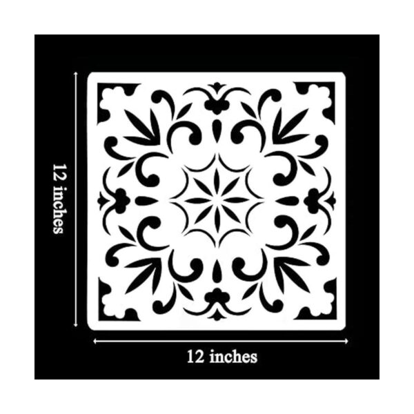 2 plantillas de pintura de mandala grande de 12 x 12_2