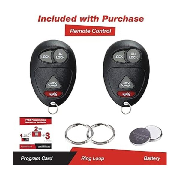 2 repuestos de apertura con control remoto KeylessOption_2